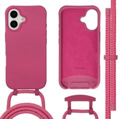 imoshion Color Backcover mit abnehmbarem Handykette und MagSafe Apple iPhone 17 - Raspberry
