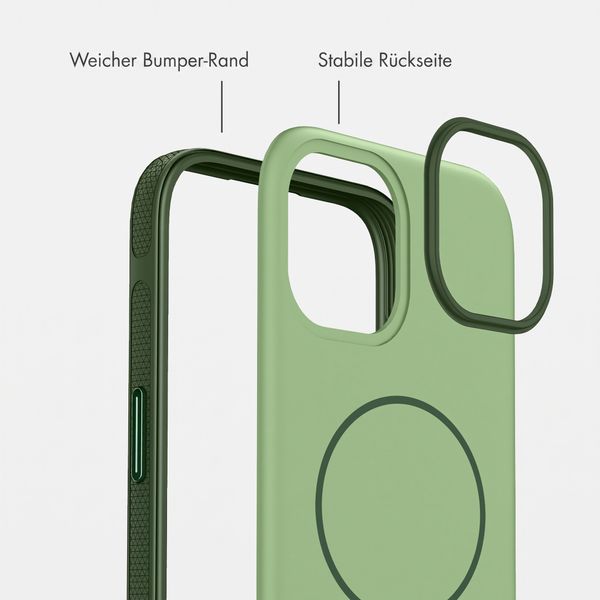 imoshion Color Backcover mit Thin MagSafe Ring Apple iPhone 15 - Dunkelgrün