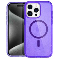 imoshion Sparkle Back Cover mit MagSafe Apple iPhone 15 Pro Max - Glitzer Violett