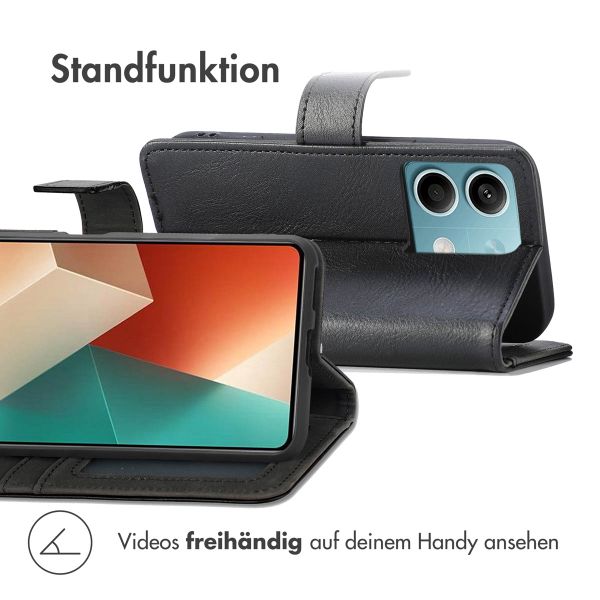 imoshion Luxuriöse Klapphülle Xiaomi Redmi Note 13 (5G) - Schwarz