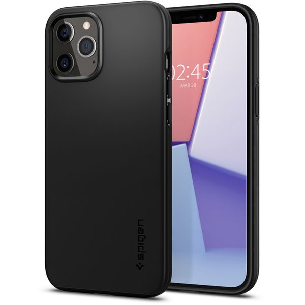 Spigen Thin Fit™ Air Hardcase für das iPhone 12 (Pro) - Schwarz