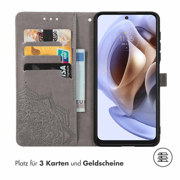 imoshion Mandala Klapphülle Motorola Moto G14 - Grau