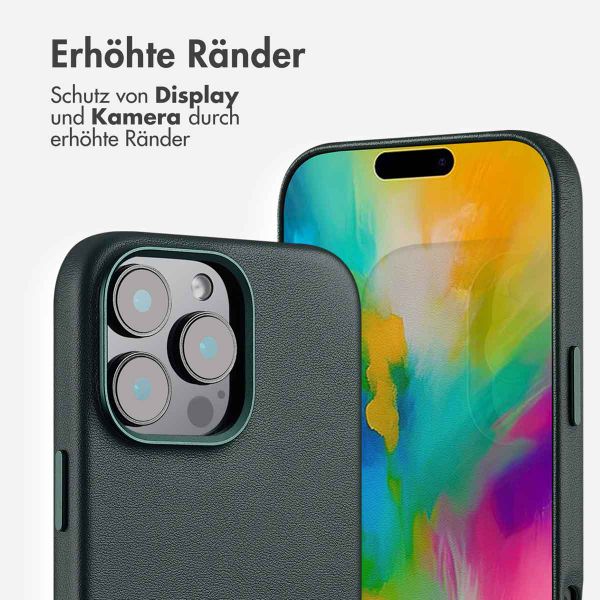 Accezz MagSafe Leather Backcover Apple iPhone 16 Pro Max - Cedar Green