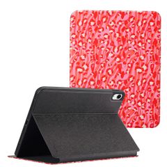 Selencia Vivid Klapphülle Apple iPad 11 (2025) 11 Zoll A16 / iPad 10 (2022) 10.9 Zoll - Wild Spots Lipstick