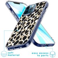 imoshion Design Hülle für das iPhone 12 (Pro) - Leopard / Schwarz