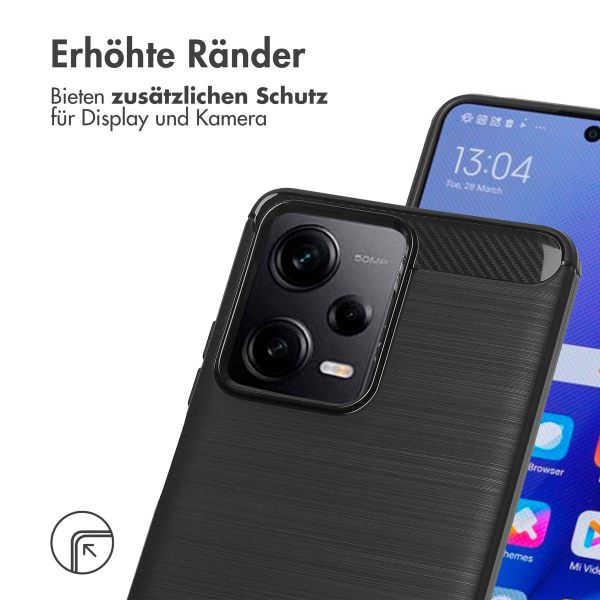 imoshion Brushed Back Cover für das Xiaomi Redmi Note 12 Pro / Xiaomi Poco X5 Pro (5G) - Schwarz