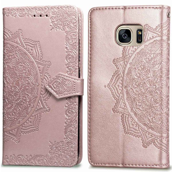 imoshion Mandala Klapphülle für das Samsung Galaxy S7 - Rose Gold