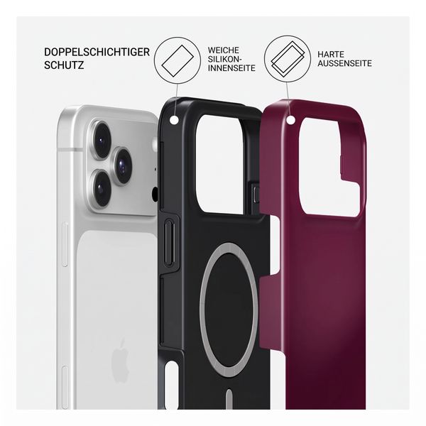 Burga Tough Back Cover MagSafe Apple iPhone 18 Pro - Dark Cherry