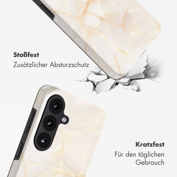 Selencia Vivid Rückabdeckung mit MagSafe Samsung Galaxy S26 Plus - Golden Beige Marble
