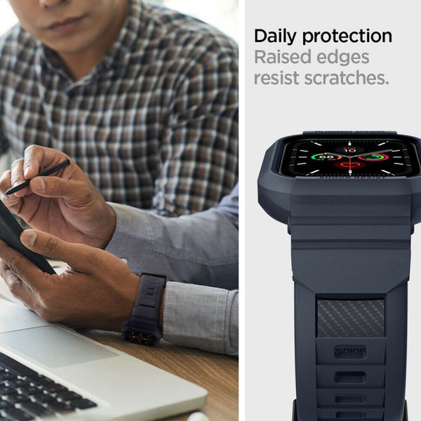 Spigen Rugged Armor™ Pro Hülle für Apple Watch 44 mm / 45 mm - Dunkelblau
