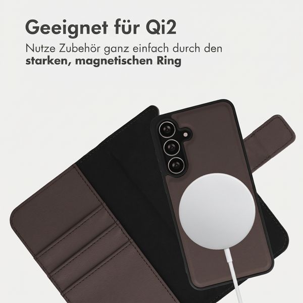 imoshion Herausnehmbare 2-in-1 Luxus-Bookcase Samsung Galaxy S25 FE - Braun