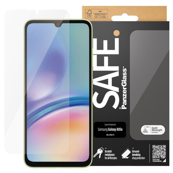 SAFE by PanzerGlass Ultra-Wide Fit Displayschutz für das Samsung Galaxy A05s