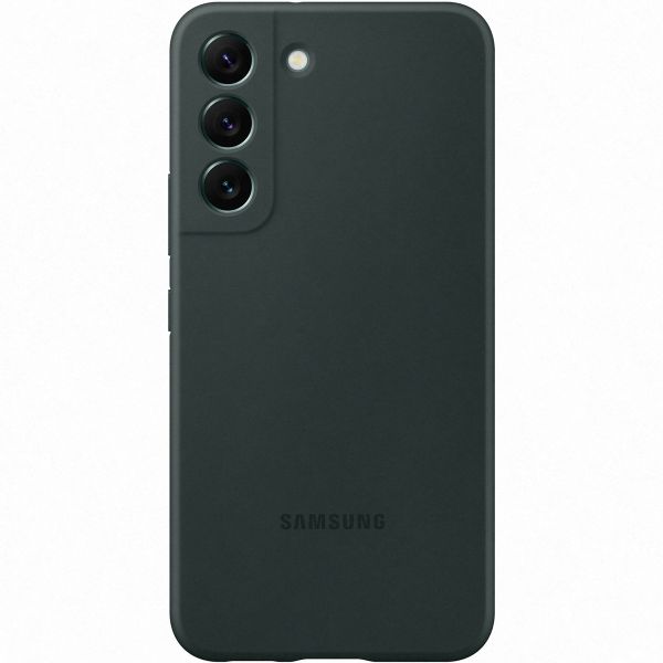 Samsung Original Silikon Cover für das Galaxy S22 - Dark Green