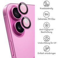 imoshion 2er-Pack Objektivschutz für Kamera für das Apple iPhone 16 / 16 Plus - Rosa