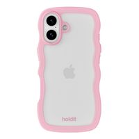 Holdit Wavy Case Apple iPhone 17 - Transparent / Pink