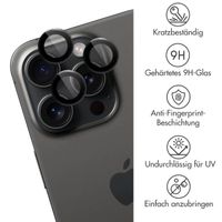 imoshion 2er-Pack Objektivschutz für Kamera für das Apple iPhone 15 Pro / 15 Pro Max - Black Titanium