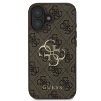 Guess 4G Metal Logo Back Cover für das Apple iPhone 16 - Braun