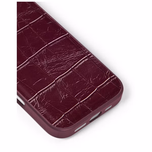 iDeal of Sweden MagSafe-Hülle aus veganem Leder Apple iPhone 17 - Fine Wine Croco