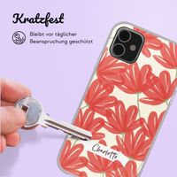 Personalisierte Hülle mit Blumen iPhone SE (2022 / 2020) / 8 / 7 - Transparent