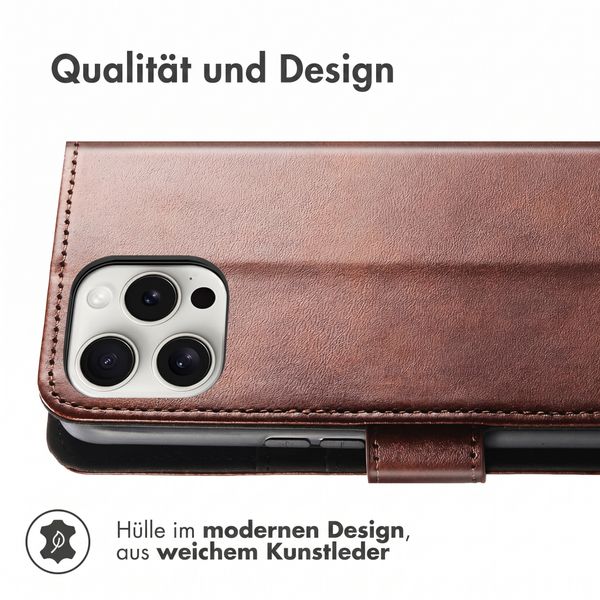 imoshion Luxuriöse Klapphülle Apple iPhone 13 Pro Max - Dunkelbraun
