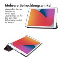 imoshion Trifold Klapphülle Apple iPad 9 (2021) 10.2 Zoll / iPad 8 (2020) 10.2 Zoll / iPad 7 (2019) 10.2 Zoll - Bordeaux