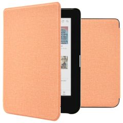 imoshion Canvas Sleepcover Klapphülle Kobo Clara Colour / BW - Peach