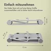 imoshion Aluminium-Handyhalter Schreibtisch - Verstellbar - Universal - Silber