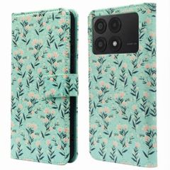 imoshion Design Klapphülle Xiaomi Poco X6 Pro - Blue Flowers