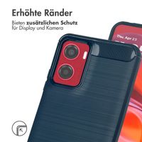 imoshion Brushed Back Cover Motorola Moto G05 / E15 - Dunkelblau