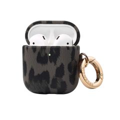 Selencia Sabi Case Apple AirPods 1 / 2 - Leopardenmuster - Midnight Black