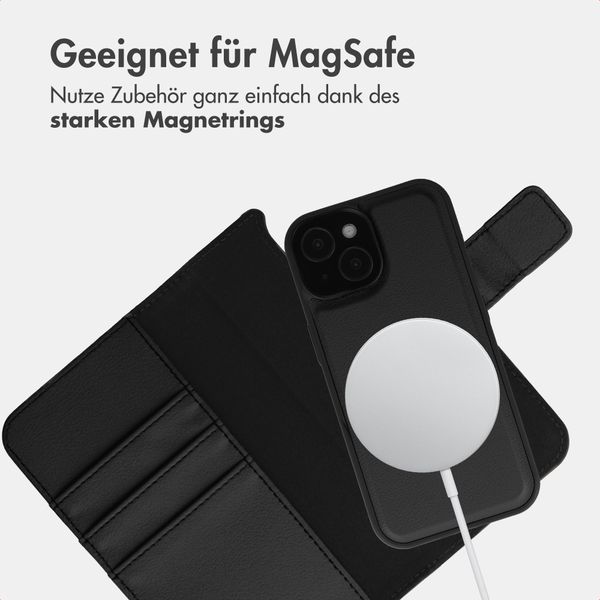 imoshion Herausnehmbare 2-in-1 Luxus-Bookcase Apple iPhone 15 - Schwarz
