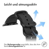 imoshion Nylonarmband für das Apple Watch Series 1-10 / SE / Ultra (2) - 42/44/45/46/49 mm - Schwarz