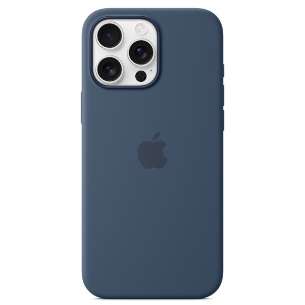 Apple Silikon-Case MagSafe für das iPhone 16 Pro Max - Denim