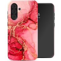 Selencia Vivid Tough Back Cover für das Samsung Galaxy A36 / A56 - Rosy Marble