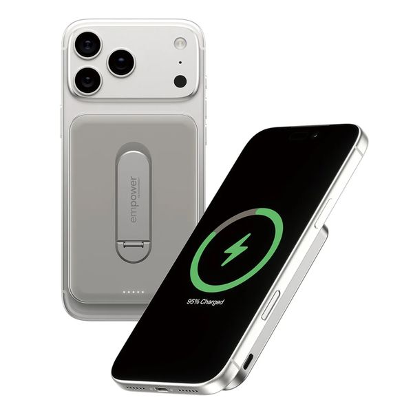 Empower by PanzerGlass Empower Bank Powerbank 5.000 mAh - MagSafe und Qi2 - Weiß