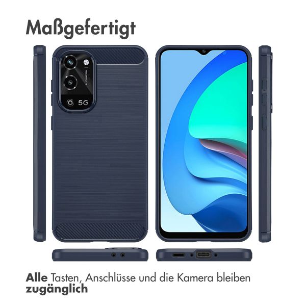 imoshion Brushed Back Cover Samsung Galaxy A36 - Dunkelblau