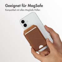 Accezz Vintage Leder MagSafe Kartenhalter mit Ständer - Tobacco Cognac