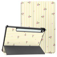 imoshion Design Trifold Klaphülle Samsung Galaxy Tab S9 11.0 Zoll / S10 Lite / S10 FE / S9 FE 10.9 Zoll - Garden Stripes