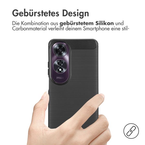 imoshion Brushed Back Cover für das Oppo A60 4G - Schwarz