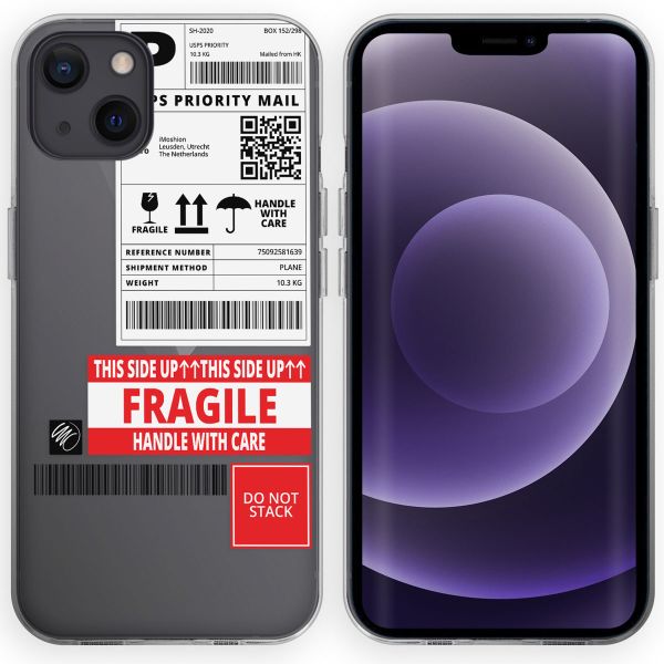 imoshion Design Hülle für das iPhone 13 - Shipping label