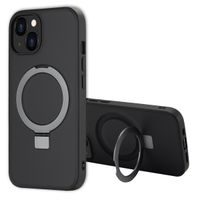 Accezz Ring Stand Backcover mit MagSafe für das Apple iPhone 13 - Schwarz