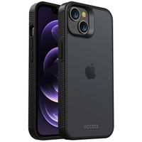 Accezz Rugged Frosted Back Cover für das iPhone 14 - Schwarz