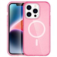 imoshion Sparkle Back Cover mit MagSafe Apple iPhone 14 Pro - Glitzer Rosa