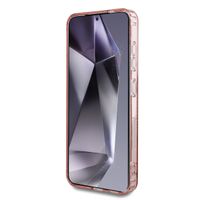 Guess MagSafe IML Strass Hülle Samsung Galaxy S25 - Rosa