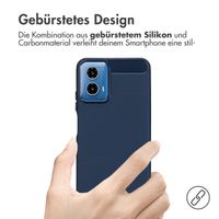 imoshion Brushed Back Cover Motorola Moto G34 - Dunkelblau