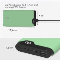 imoshion Powerbank - 10.000 mAh - Schnelles Aufladen und Power Delivery - Grün