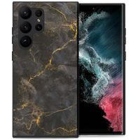 imoshion Design Hülle Samsung Galaxy S23 Ultra - Black Marble