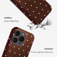 Selencia Vivid Back Cover Apple iPhone 15 Pro - Happy Dots Chocolate