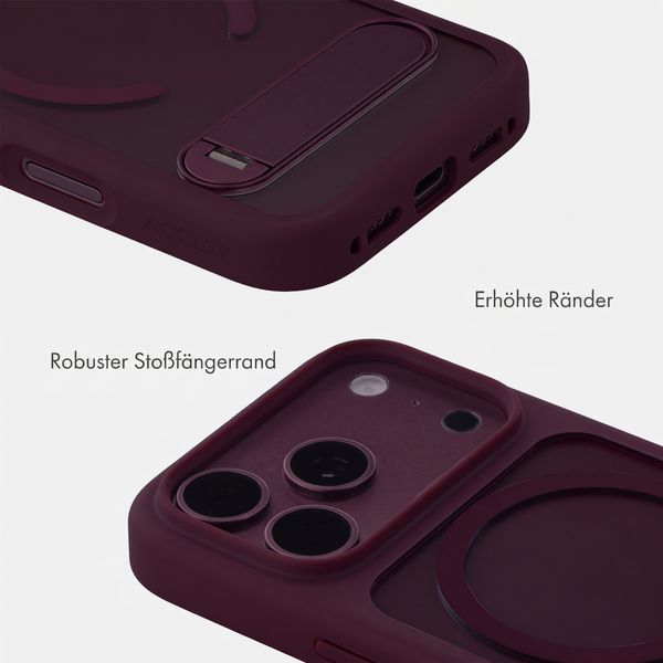 Accezz Hold Backcover mit MagSafe Apple iPhone 18 Pro / 17 Pro - Dark Cherry