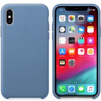 Apple Leder-Case Cornflower für das iPhone Xs